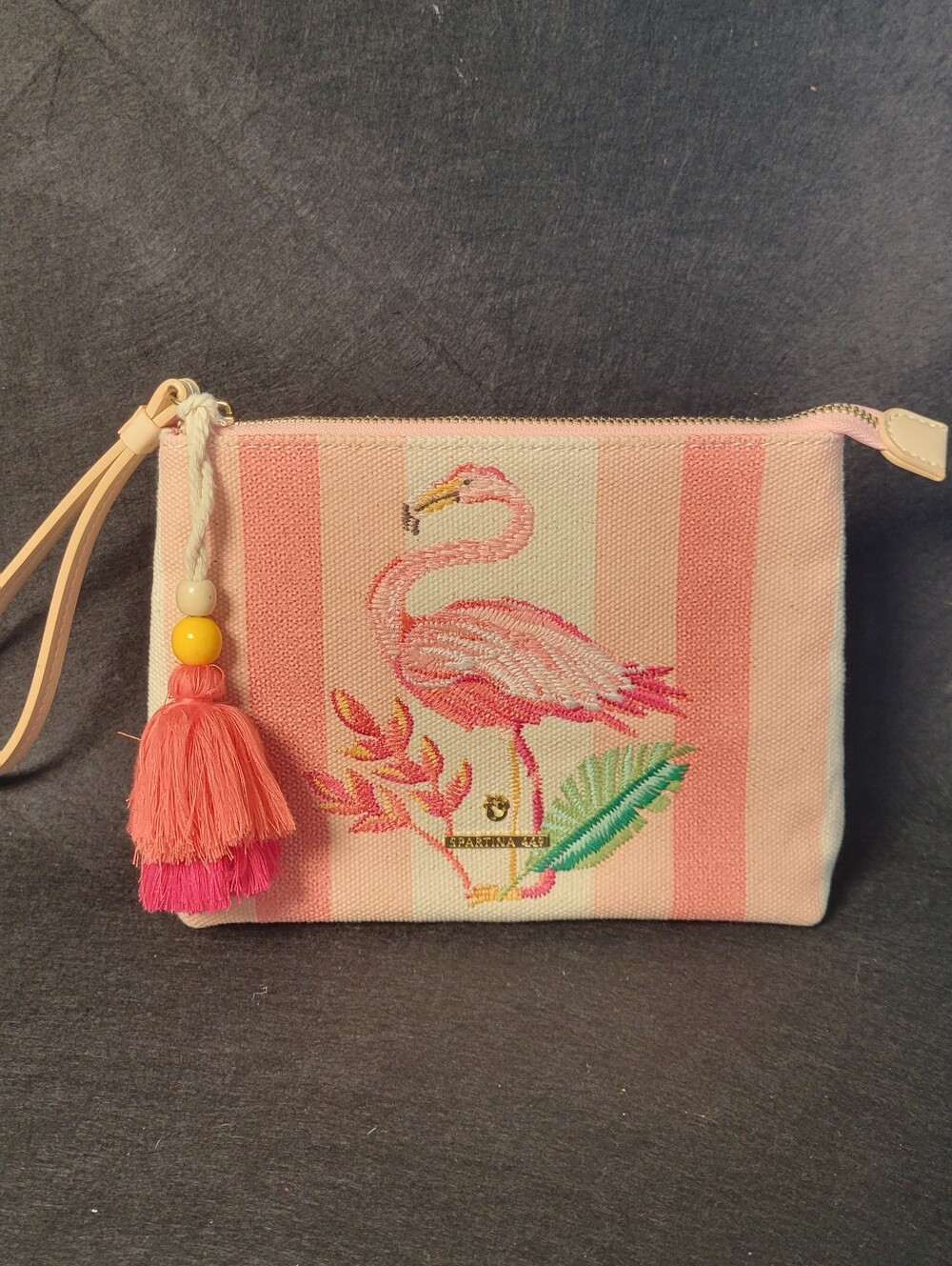 Spartina 449 Carina Wristlet in Tropic Flamingo Pattern
